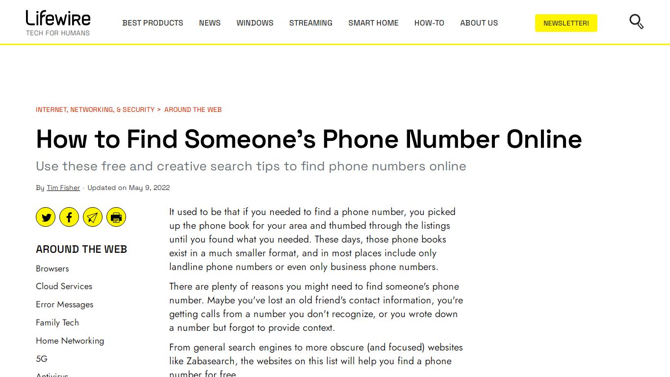 How to Find Someone's Phone Number Online - Lifewire